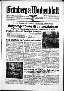 Grünberger Wochenblatt: Zeitung für Stadt und Land, No. 146. ( 27. Juni 1939)