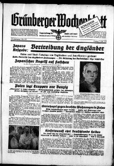 Grünberger Wochenblatt: Zeitung für Stadt und Land, No. 155. ( 7. Juli 1939)