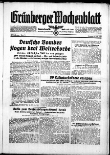 Grünberger Wochenblatt: Zeitung für Stadt und Land, No. 175. ( 31. Juli 1939)