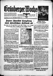 Grünberger Wochenblatt: Zeitung für Stadt und Land, No. 190. ( 17. August 1939)