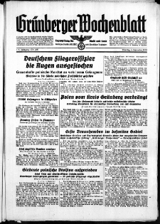 Grünberger Wochenblatt: Zeitung für Stadt und Land, No. 206. ( 5. September 1939)