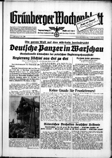 Grünberger Wochenblatt: Zeitung für Stadt und Land, No. 210. ( 9./ 10. September 1939)