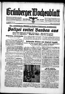 Grünberger Wochenblatt: Zeitung für Stadt und Land, No. 221. ( 22. September 1939)