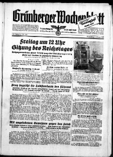 Grünberger Wochenblatt: Zeitung für Stadt und Land, No. 232. ( 5. Oktober 1939)