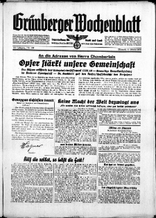 Grünberger Wochenblatt: Zeitung für Stadt und Land, No. 237. ( 11. Oktober 1939)