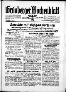 Grünberger Wochenblatt: Zeitung für Stadt und Land, No. 242. ( 17. Oktober 1939)