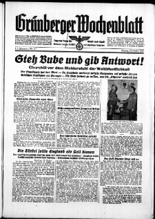 Grünberger Wochenblatt: Zeitung für Stadt und Land, No. 247. ( 23. Oktober 1939)
