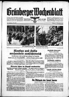 Grünberger Wochenblatt: Zeitung für Stadt und Land, No. 265. ( 13. November 1939)