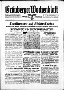 Grünberger Wochenblatt: Zeitung für Stadt und Land, No. 267. ( 15. November 1939)