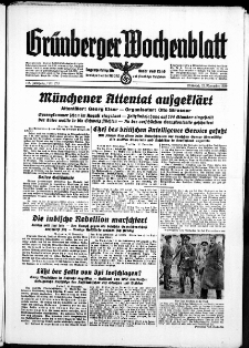 Grünberger Wochenblatt: Zeitung für Stadt und Land, No. 273. ( 22. November 1939)