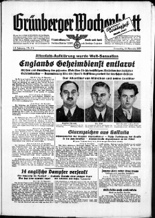 Grünberger Wochenblatt: Zeitung für Stadt und Land, No. 274. ( 23. November 1939)