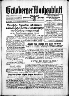 Grünberger Wochenblatt: Zeitung für Stadt und Land, No. 285. ( 6. Dezember 1939)
