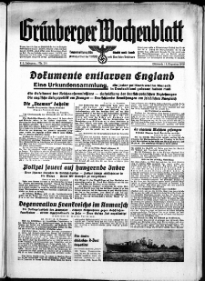 Grünberger Wochenblatt: Zeitung für Stadt und Land, No. 291. ( 13. Dezember 1939)