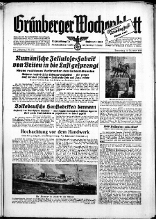 Grünberger Wochenblatt: Zeitung für Stadt und Land, No. 292. ( 14. Dezember 1939)