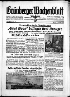 Grünberger Wochenblatt: Zeitung für Stadt und Land, No. 293. ( 15. Dezember 1939)