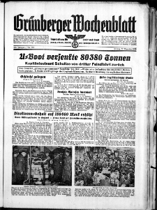 Grünberger Wochenblatt: Zeitung für Stadt und Land, No. 299. ( 22. Dezember 1939)