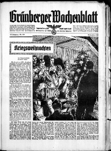 Grünberger Wochenblatt: Zeitung für Stadt und Land, No. 300. ( 25. Dezember 1939)