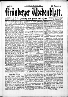 Grünberger Wochenblatt: Zeitung für Stadt und Land, No. 301. (23. Dezember 1920)