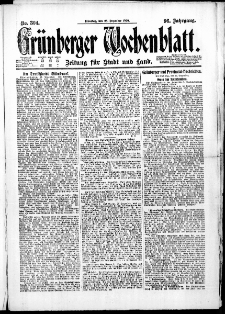 Grünberger Wochenblatt: Zeitung für Stadt und Land, No. 304. (28. Dezember 1920)