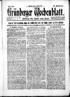 Grünberger Wochenblatt: Zeitung für Stadt und Land, No. 244. (17. Oktober 1922)
