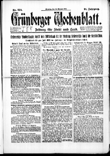 Grünberger Wochenblatt: Zeitung für Stadt und Land, No. 250. (24. Oktober 1922)