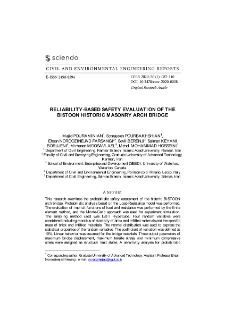 Reliability-based safety evaluation of the BISTOON historic masonry arch bridge