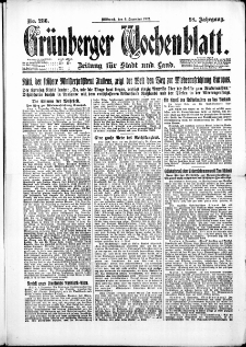 Grünberger Wochenblatt: Zeitung für Stadt und Land, No. 286. (6. Dezember 1922)