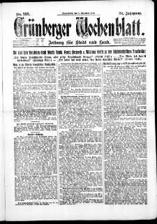 Grünberger Wochenblatt: Zeitung für Stadt und Land, No. 289. (9. Dezember 1922)