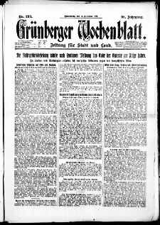 Grünberger Wochenblatt: Zeitung für Stadt und Land, No. 293. (14. Dezember 1922)