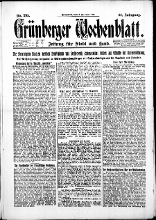 Grünberger Wochenblatt: Zeitung für Stadt und Land, No. 295. (16. Dezember 1922)