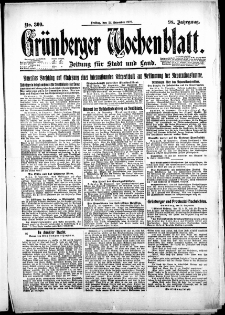 Grünberger Wochenblatt: Zeitung für Stadt und Land, No. 300. (22. Dezember 1922)