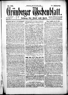 Grünberger Wochenblatt: Zeitung für Stadt und Land, No. 303. (28. Dezember 1922)