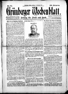 Grünberger Wochenblatt: Zeitung für Stadt und Land, Nr. 25. (30. Januar 1925)