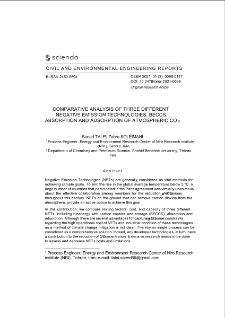 Comparative Analysis of Three Different Negative Emission Technologies: BECCS, Absorption and Adsorption of Atmospheric CO2