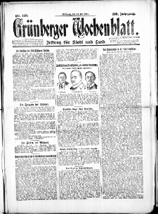 Grünberger Wochenblatt: Zeitung für Stadt und Land, No. 139. (23. Juli 1924)