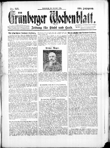 Grünberger Wochenblatt: Zeitung für Stadt und Land, No. 142. (26. Juli 1924)