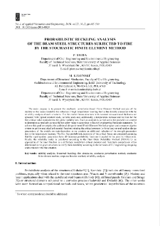 Probabilistic buckling analysis of the beam steel structures subjected to fire by the stochastic finite element method