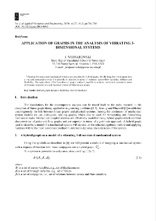 Application of graphs in the analysis of vibrating 3-dimensional systems