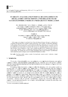 Stability analysis and internal heating effect on oscillatory convection in a viscoelastic fluid saturated porous medium under gravity modulation from the history of conferences on the machine and mechanism science