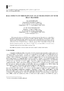 Hall effects on MHD flow past an accelerated plate with heat transfer