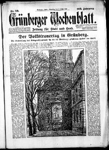 Grünberger Wochenblatt: Zeitung für Stadt und Land, No. 56. (6. März 1928)