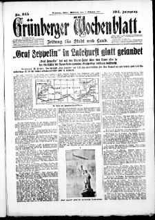 Grünberger Wochenblatt: Zeitung für Stadt und Land, No. 245. (17. Oktober 1928)