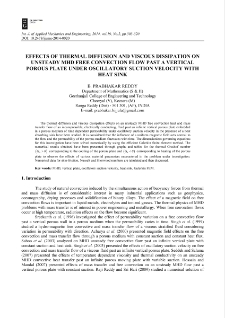 Effects of thermal diffusion and viscous dissipation on unsteady MHD free convection flow past a vertical porous plate under oscillatory suction velocity with heat sink