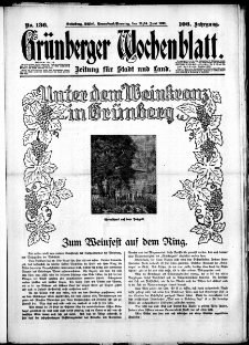 Grünberger Wochenblatt: Zeitung für Stadt und Land, No. 136. (13./14. Juni 1931)