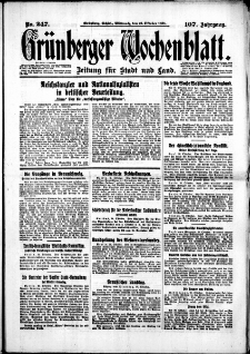 Grünberger Wochenblatt: Zeitung für Stadt und Land, No. 247. (21. Oktober 1931)