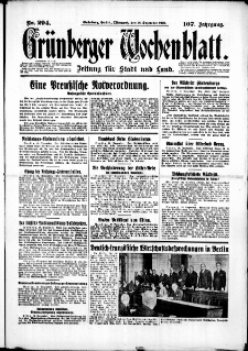 Grünberger Wochenblatt: Zeitung für Stadt und Land, No. 294. (16. Dezember 1931)
