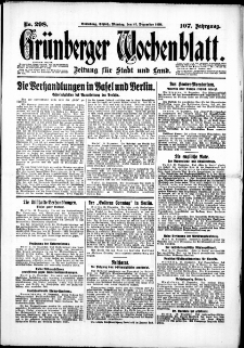 Grünberger Wochenblatt: Zeitung für Stadt und Land, No. 298. (21. Dezember 1931)