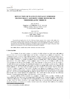 Reflection of waves in initially stressed transversely isotropic fibre-reinforced thermoelastic medium