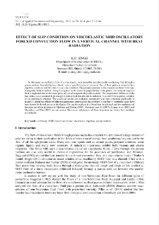 Effect of slip condition on viscoelastic MHD oscillatory forced convection flow in a vertical channel with heat radiation