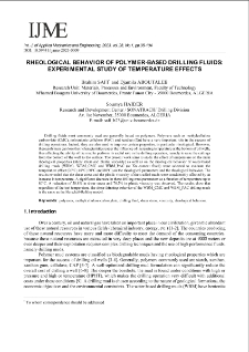 Rheological behavior of polymer-based drilling fluids: experimental study of temperature effects